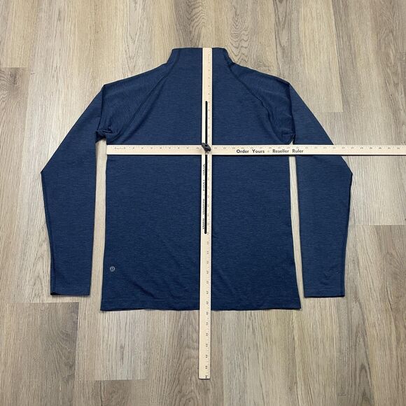Lululemon Half Zip Shirt Mens Large Blue Metal Vent Tech Athletic Running Gym - Picture 8 of 11